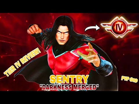 Sentry (Darkness Merged) Tier-4: PvE & PvP Review (Brilliant Conquest vs Greed) -Marvel Future Fight