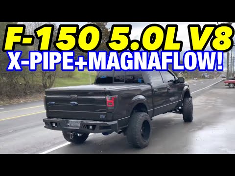 2014 Ford F-150 5.0L COYOTE V8 True Dual Exhaust w/ X-PIPE & 14" MAGNAFLOW!