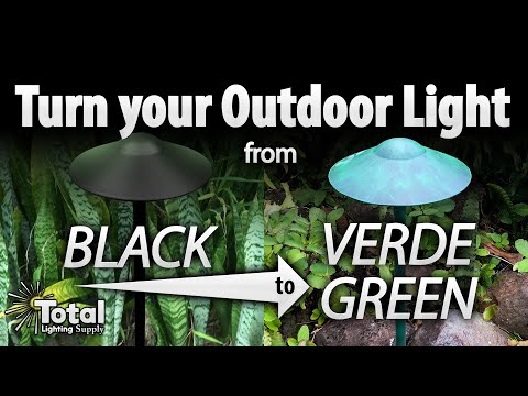 Turn your Outdoor Light from Black to Verde Green FAST!