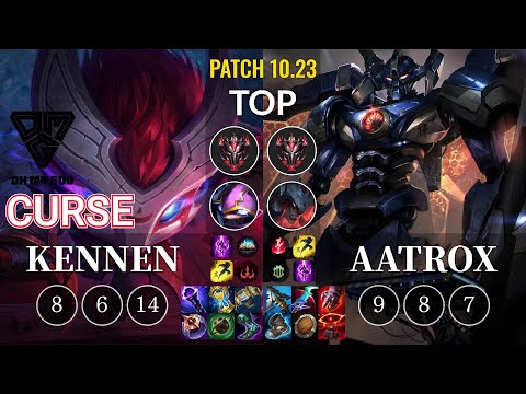 OMG Curse Kennen vs Aatrox Top - KR Patch 10.23