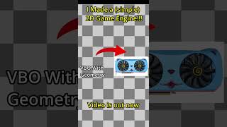 I Made a 2D Game Engine in OpengGL#opengl #coding