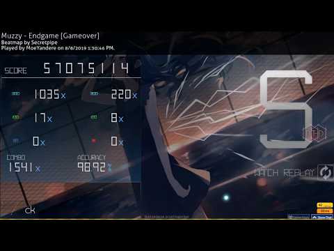 Score of the Day 8/8/2019: MoeYandere | Endgame +HDDT 98.92% FC 787pp