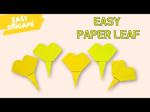 How to Make Autumn Origami Leaves Easy Fall Paper Craft Tutorial