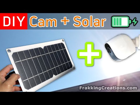 Cheap DIY Solar Panel for Battery powered security cameras - Solar Power for Battery powered camera