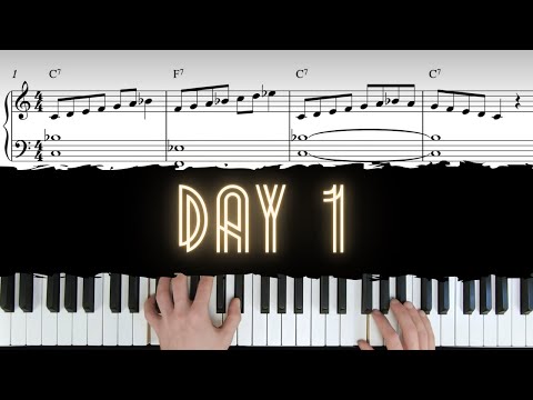 Day 1 - Mixolydian Scales Over Blues | 30 Day Jazz-Blues Piano Challenge
