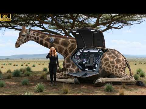 Secret Giraffe vs. Mechanical Lions: A Technological Showdown on the African Savannah