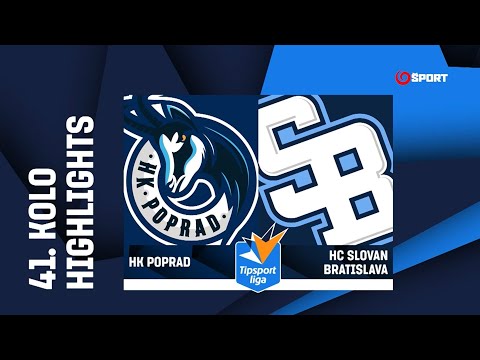 41. kolo: HK Poprad - HC Slovan Bratislava 1:2 (0:0, 1:1, 0:1)