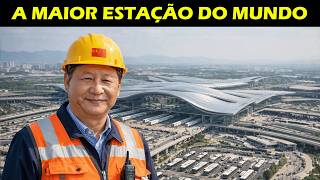 Como a CHINA construiu uma estação ferroviária do tamanho de uma CIDADE