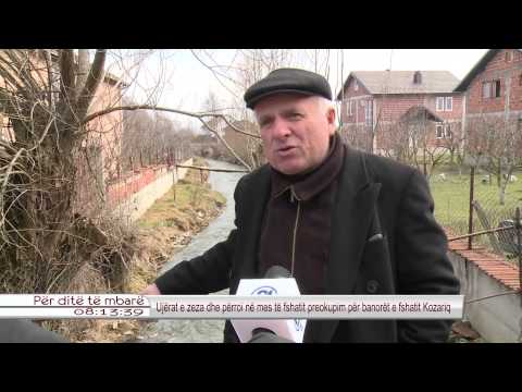Ujerat e zeza dhe perroi ne mes te fshatit Kozariq 26.02.2015