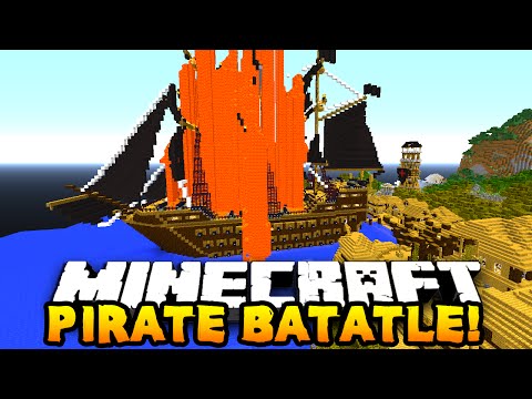 Minecraft EPIC PIRATE BATTLE! (1v1v1v1v1 Battle) w/ PrestonPlayz & The Pack!