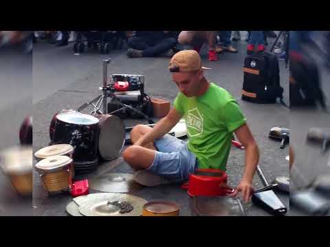 Damat - Techno street drummer - part 1 of 2