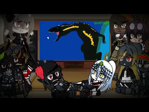 Dinos react to Indoraptor vs scorpios Rex