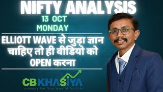 Nifty Elliott Wave Analysis for 13 Oct 2025 onward