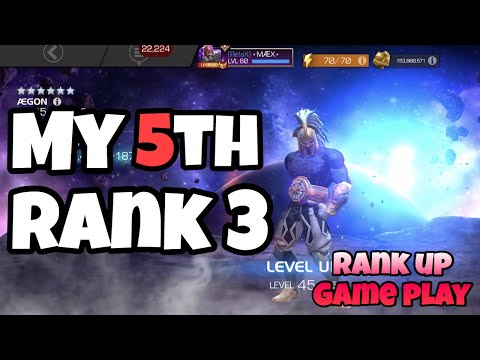 ÆGON 6 STAR RANK 3 - THE STORY BEHIND HIS RANK UP AND GAME PLAY FOR FUN MARVEL CONTEST OF CHAMPION