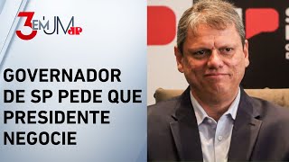 Tarcísio de Freitas admite que tarifaço de Trump prejudica SP e critica Lula e STF
