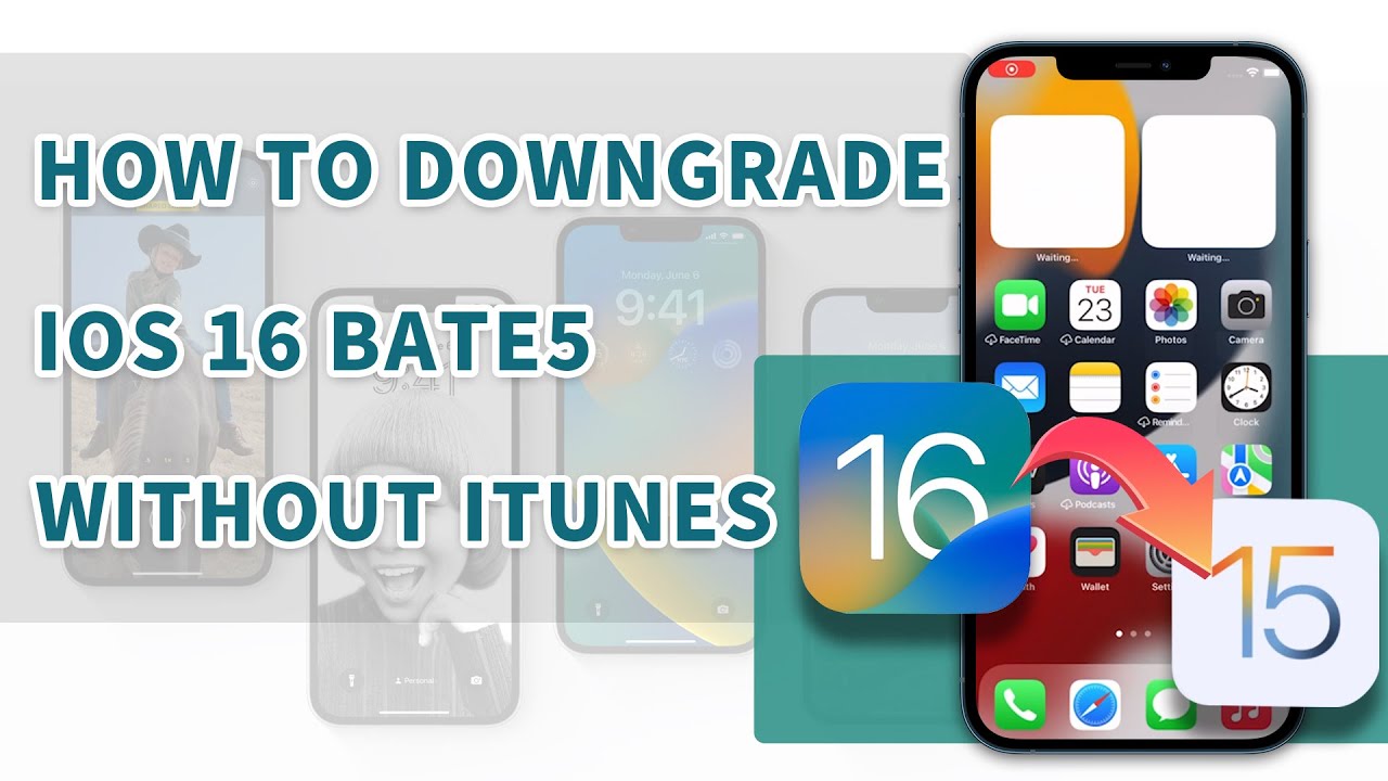 How to downgrade iOS 16 bate5 without iTunes