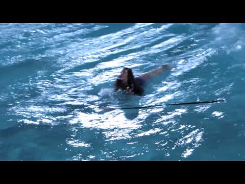 Stand up surf in the Wave pool " Wadi adventure"  in Al Ain. UAE