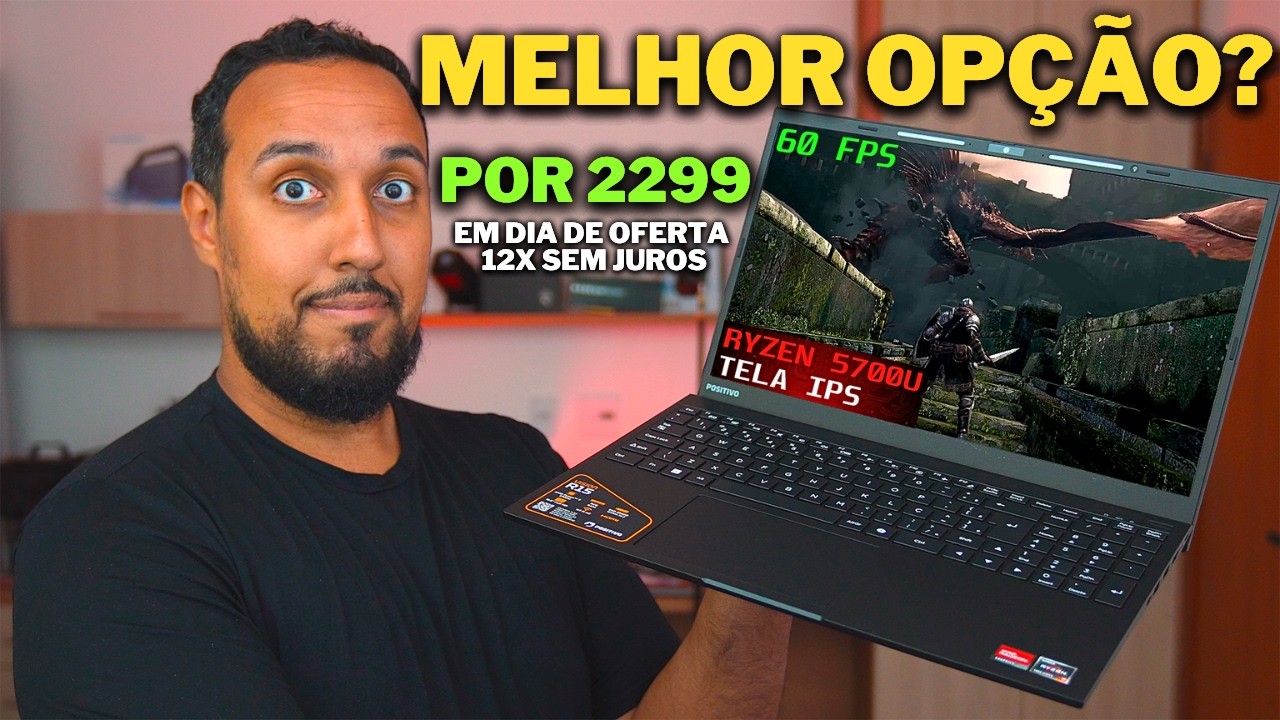 ARRISQUEI R$2.299 NO NOTEBOOK POSITIVO RYZEN 7! vale a pena ou é furada? (positivo vision r15)