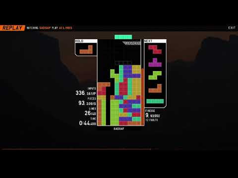 [TETR.IO] 40 LINES 20 TSD