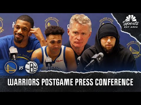 Steve Kerr, Steph Curry discuss how Warriors secured bounce-back win over Nets | NBC Sports BA