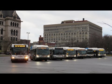 BUSES OF NFTA METRO | DOWNTOWN BUFFALO RUSH HOUR