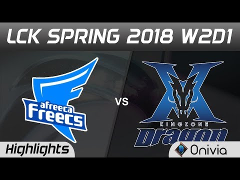 AFS vs KZ Highlights Game 2 LCK Spring 2018 W2D1 Afreeca Freecs vs KingZone DragonX by Onivia