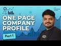 One Page Company Profile Step By Step Part 1
