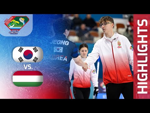 KOREA v HUNGARY - Round robin - World Mixed Doubles Curling Championship 2023