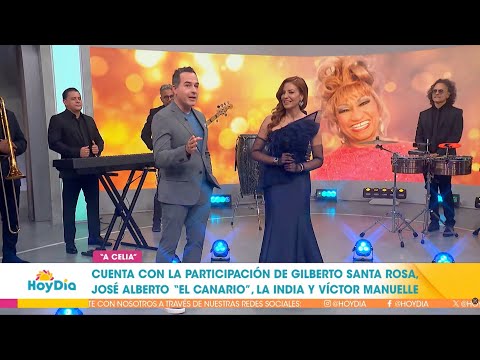 Lena Burke on Telemundo's Hoy Dia presenting and singing A Celia
