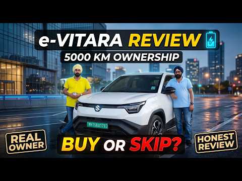 Thumbnail for 5000 KM With Maruti Suzuki e Vitara ⚡ Honest Ownership Review | Buy or Skip? by Suzuki e Vitara