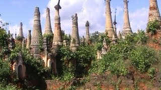 preview picture of video 'Burma / Myanmar - Inle Lake - Pagodas and Nga Phe Kyaung Monastery'