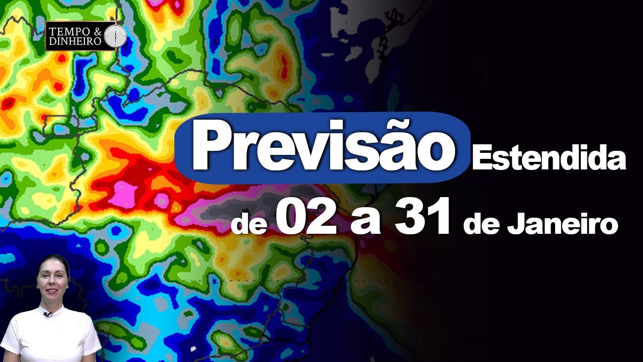 Previsão do tempo: veja a temperatura  de 2 a 31 de janeiro e onde vai ter mais chuva
