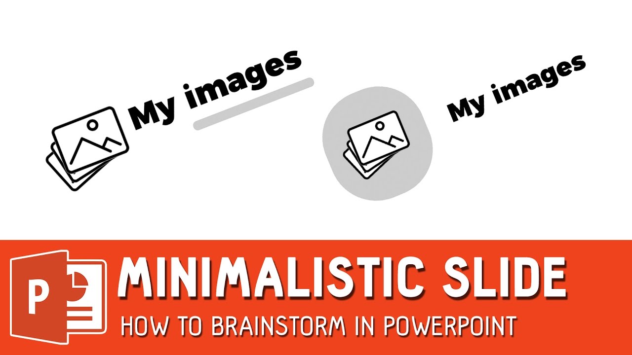 How To Brainstorm templates in PowerPoint - Minimalistic icon slide ✔