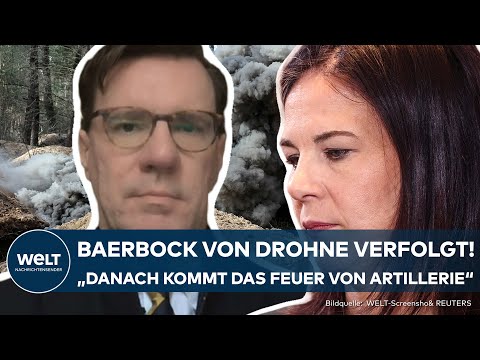 UKRAINE-KRIEG: Drohne verfolgt Außenministerin! Wurde Annalena Baerbock von Putin bedroht?