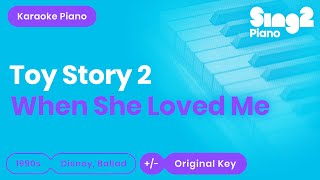 Toy Story 2, Sarah McLachlan - When She Loved Me (Piano Karaoke)