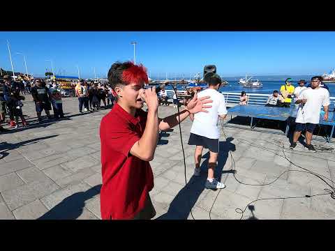 HRN vs CAUS vs JAKE vs K-OZ / PUERTO DE RIMAS / PRUEBA DE COBARDIA / JORNADA 1