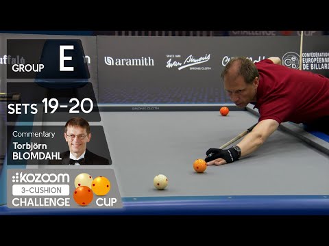 3-CUSHION Kozoom Challenge Cup - Group E - Sets 19-20