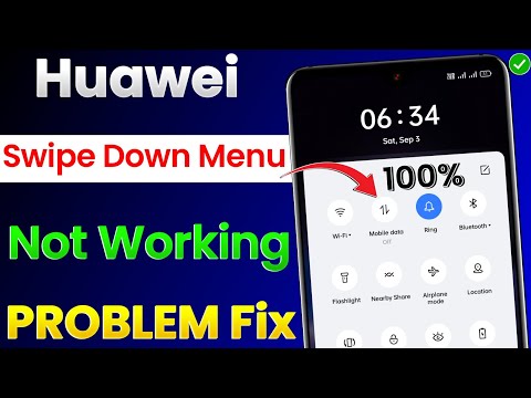 Huawei Mobile Swipe Down Menu Not Working Problem Solve | Huawei Notification Bar Not Working Fix