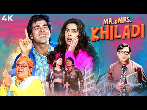 Mr & Mrs Khiladi (1997) Full Movie (4K) Juhi Chawla & Akshay Kumar | Kader Khan | Satish Kaushik