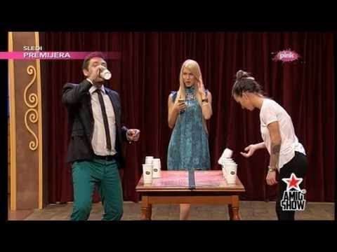 Ami G Show S07 - Igra prevrtanje casa - Nikolija i Ognjen Amidzic