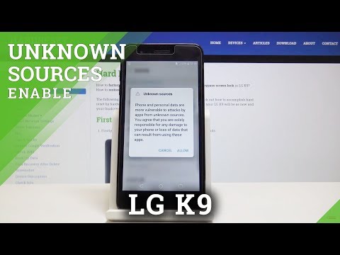 How to Allow Unknown Sources in LG K9