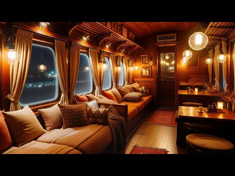 Orient Express ASMR - A Journey From Istanbul to Paris 1930 in a cozy Cabin with Rain Sound