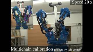 Automatic self-contained calibration of an industrial dual-arm robot