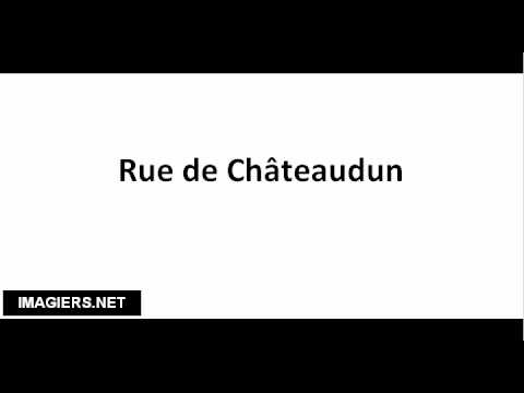 How to pronounce Rue de Châteaudun