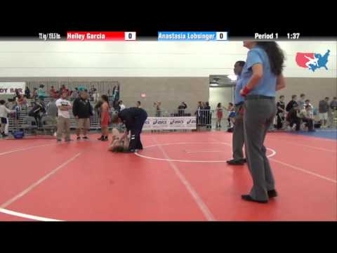 FILA Junior 72 kg / 158.5 lbs. - Heiley Garcia vs. Anastasia Lobsinger