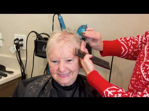 Low-maintenance pixie for women over 70