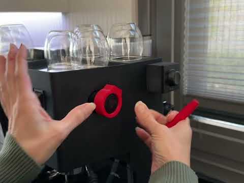 Steam + Water Lever that fits with Gaggia Classic, Pro and EVO. Made with PETG