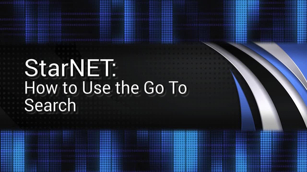 Tech Tips: StarNET - How to Use Go To Search