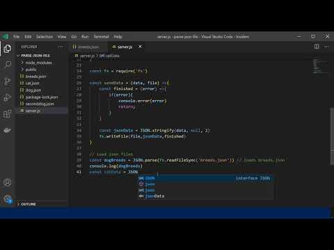 How to load (parse) a .json file