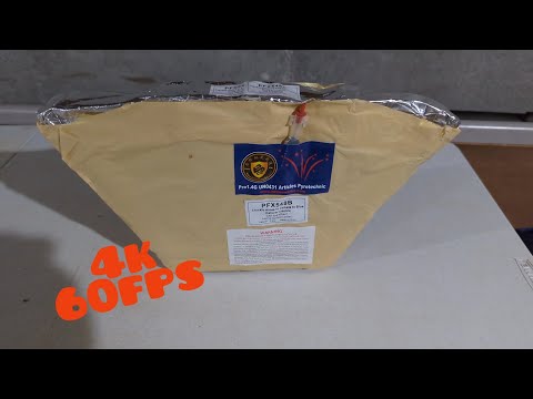 Dominator 1.4pro PFX548-B 💥 Crackle Mines to Comets to Blue Dahlias Slice Firework (5shot) {mfg2018}